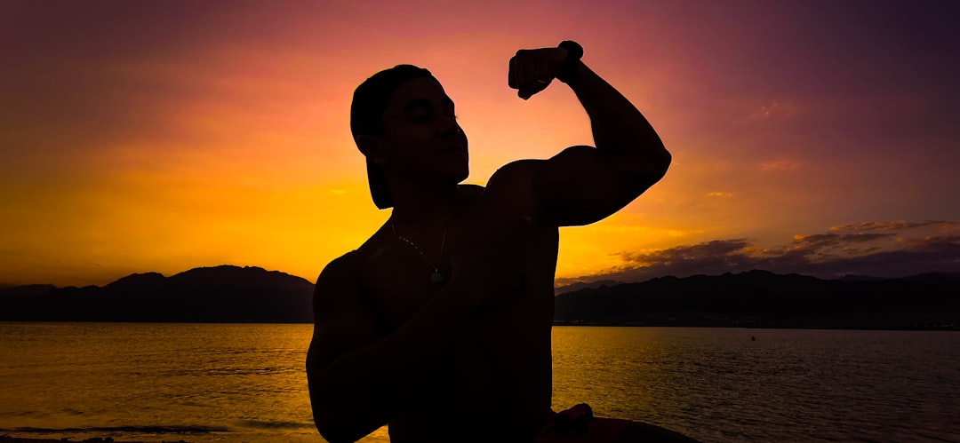 man's fitness motivation silhouette