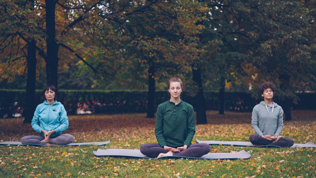 women practicing mindfulness meditation